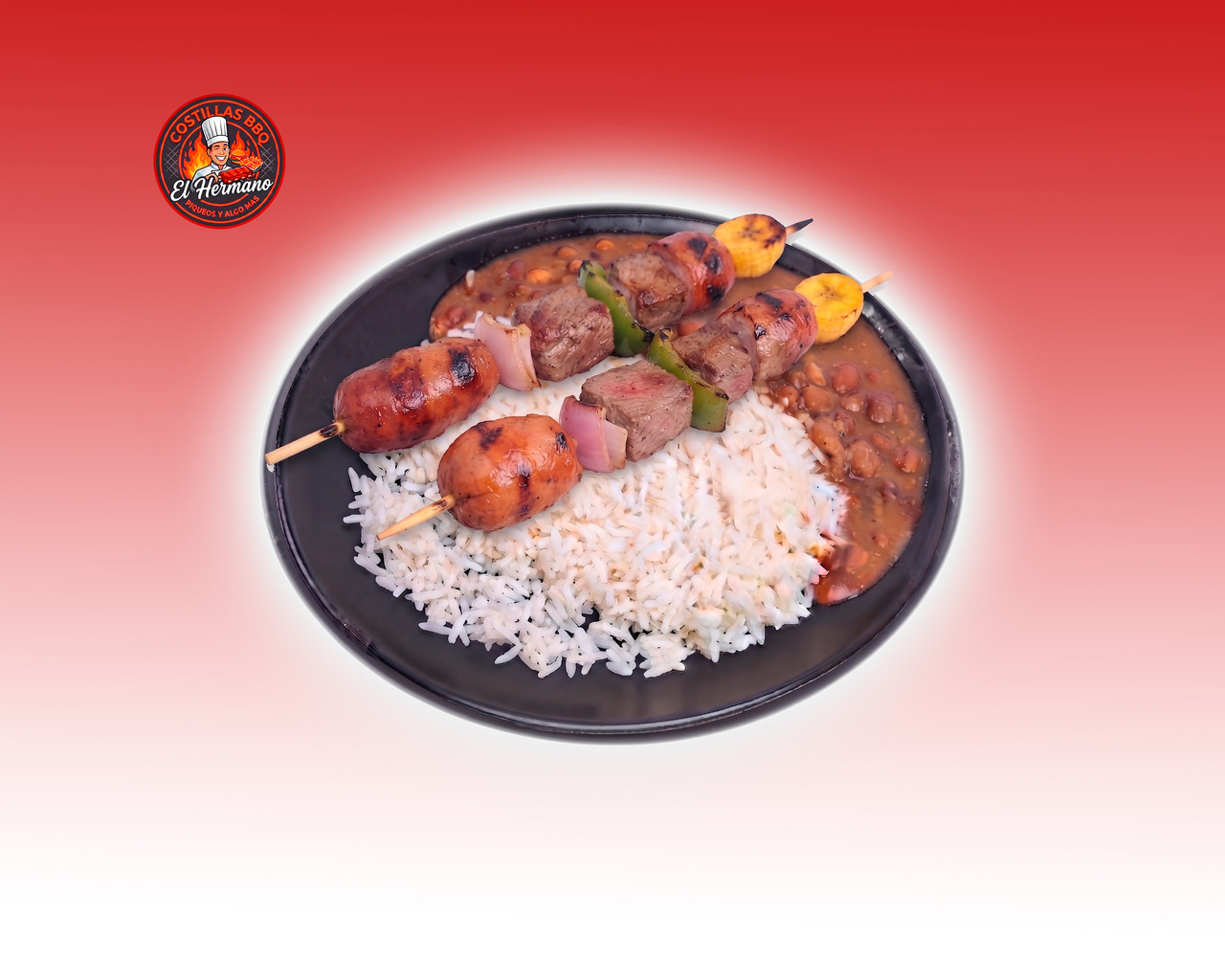 Arroz, Menestra Y Chuzos Mixtos