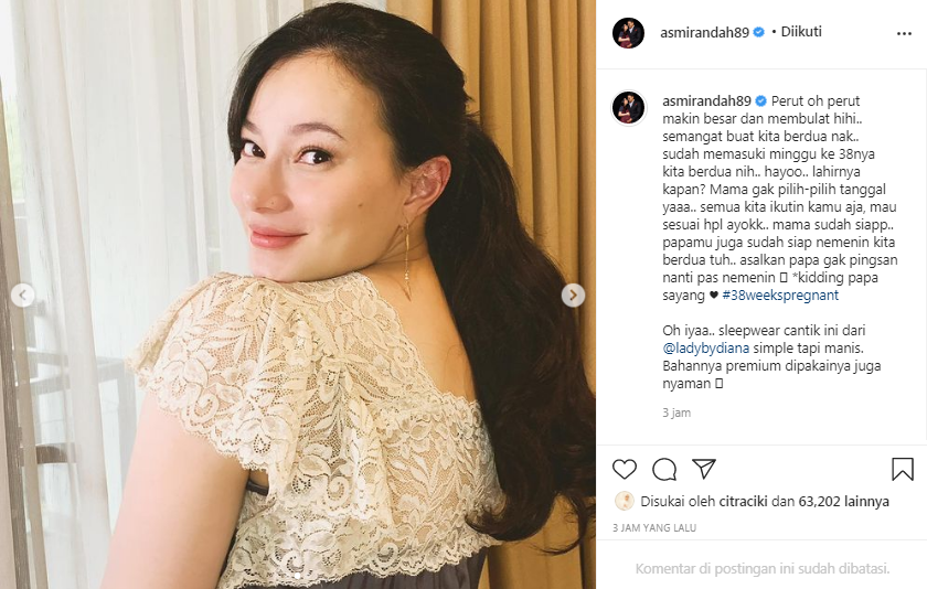 Asmirandah tak mau ikuti tren melahirkan di tanggal cantik