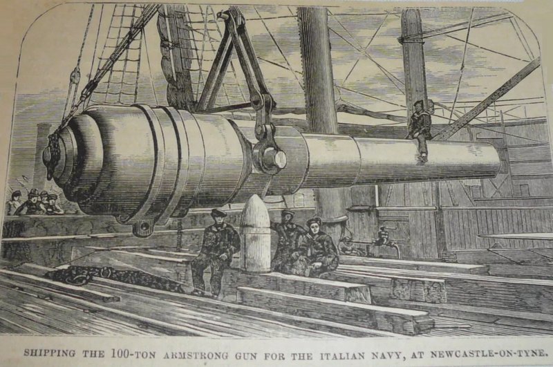 Shipping-the-100-ton-gun-for-the-Italian-Navy
