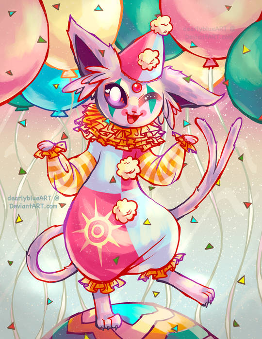 espeon-in-a-clown-suit-speed-paint-by-de