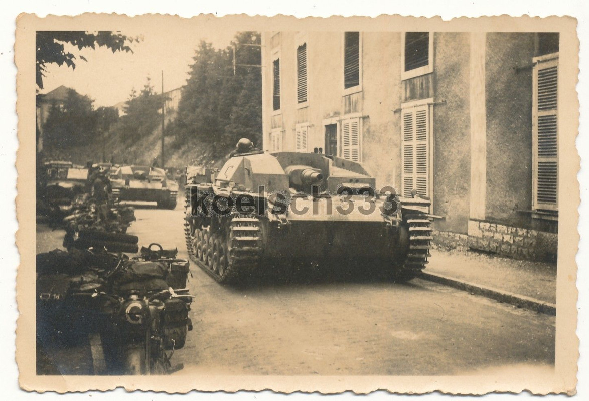Foto Sturmgeschütz Panzer Wehrmacht Westfeldzug 