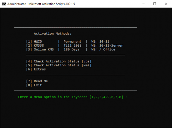 Microsoft Activation Scripts v1.6