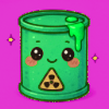 Kawaii Toxic Waste Barrel