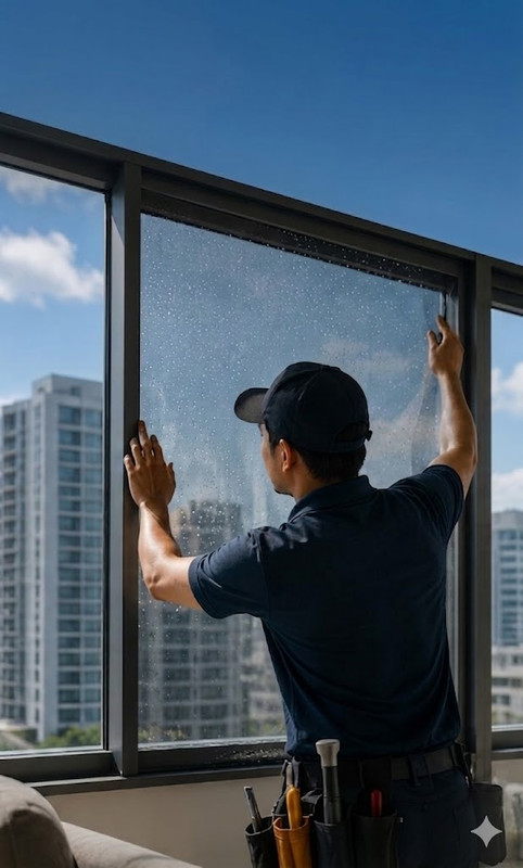 Apartment Window Film Installation