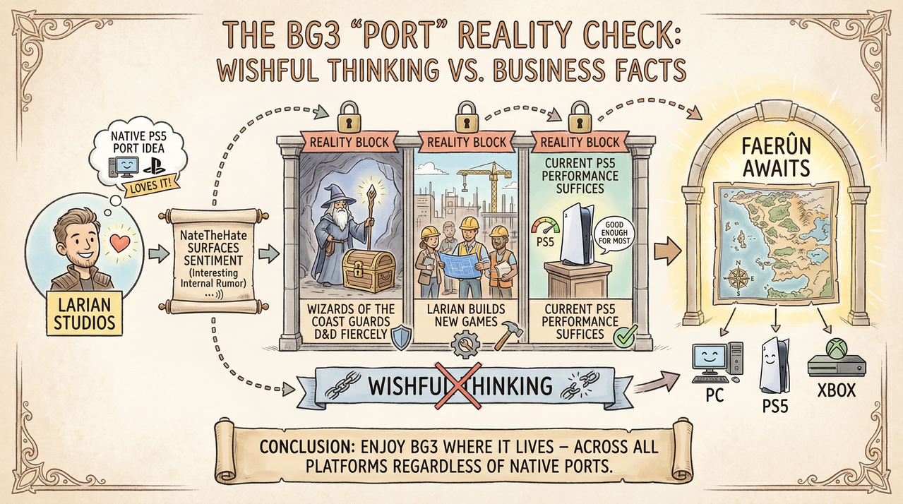 Fantasy RPG game controller with mystical purple lighting