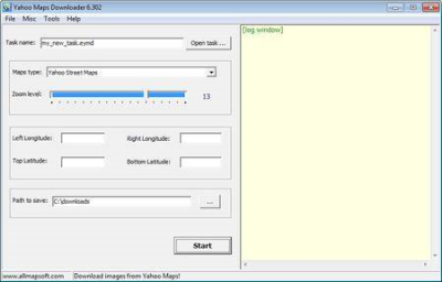 AllMapSoft Easy Yahoo Maps Downloader 6.32