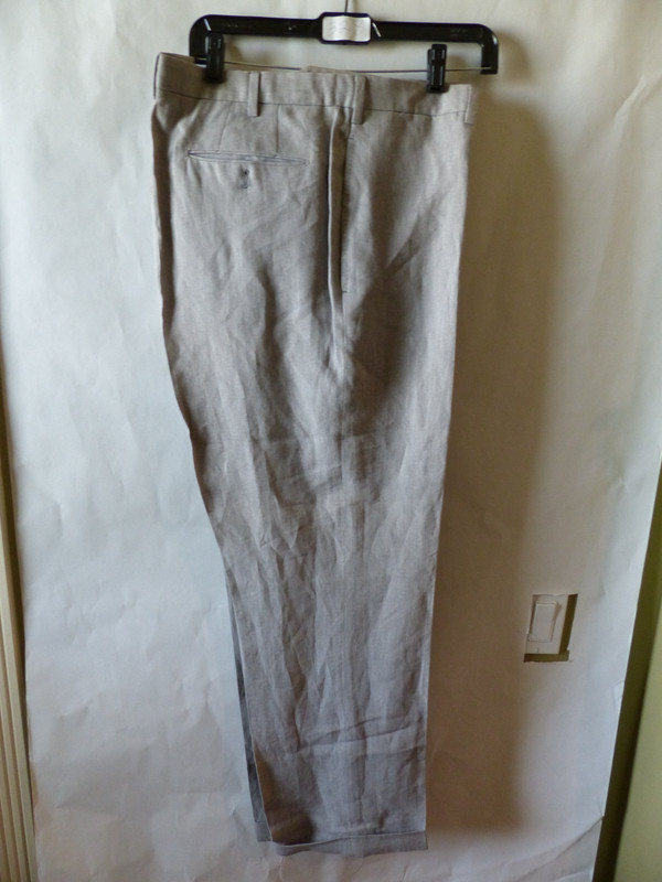 INCOTEX LIGHT GREY MENS SLACKS US MENS SIZE 40 ITALIAN 50