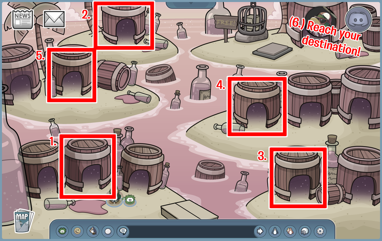 NCP NewCP New Club Penguin April Fools Party 2026 Guide ACP Army of CP Cream Soda Dimension Party Puzzle Stamp Free Item