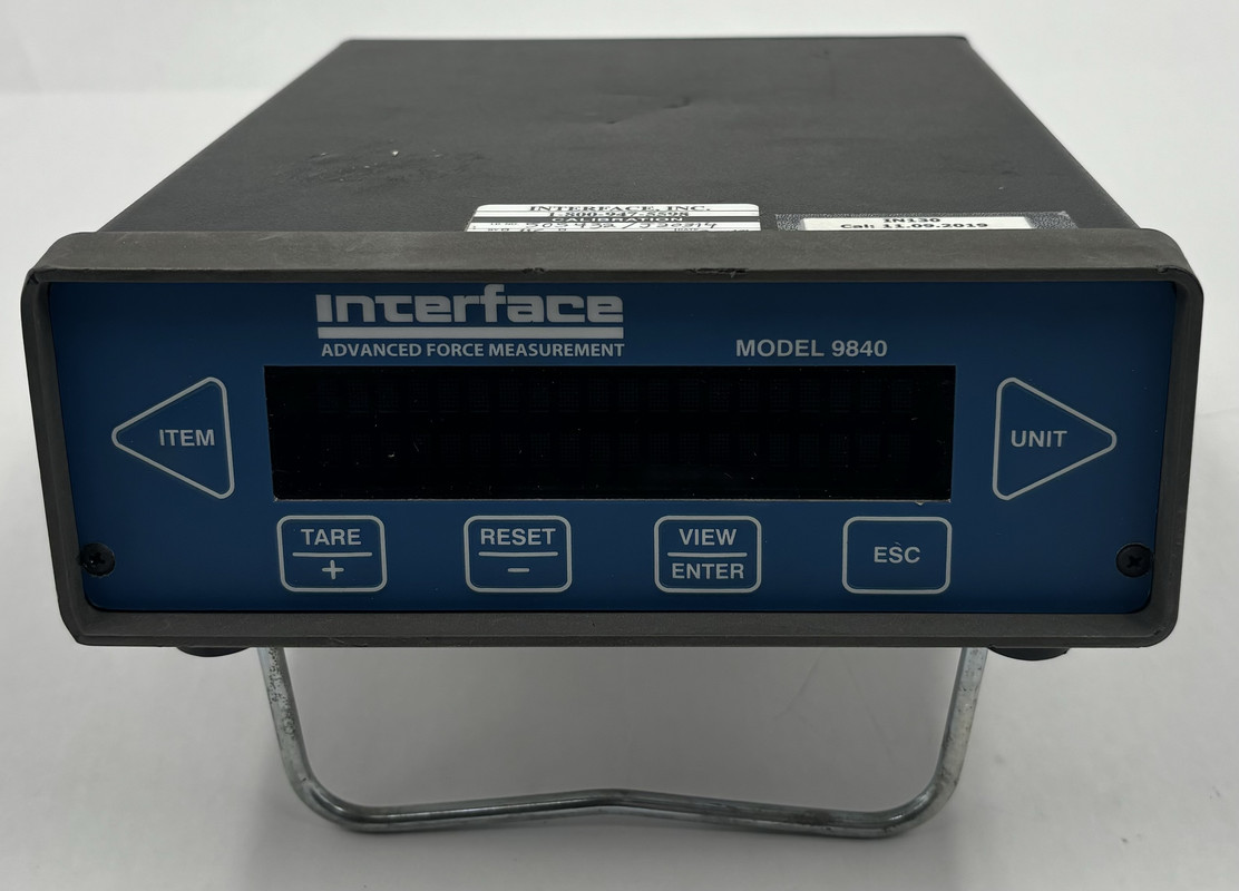 INTERFACE 9840-200-1 CALIBRATION GRADE MULTI CHANNEL LOAD CELL INDICATOR