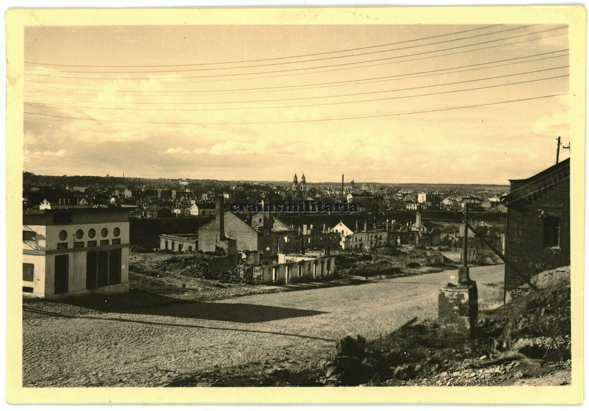 Foto Panorama zerstörtes WITEBSK Weissrussland 1941