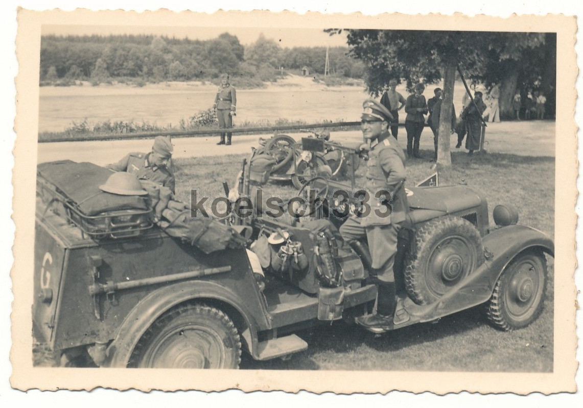 Foto Horch Kübelwagen PKW Herresgruppe Guderian 