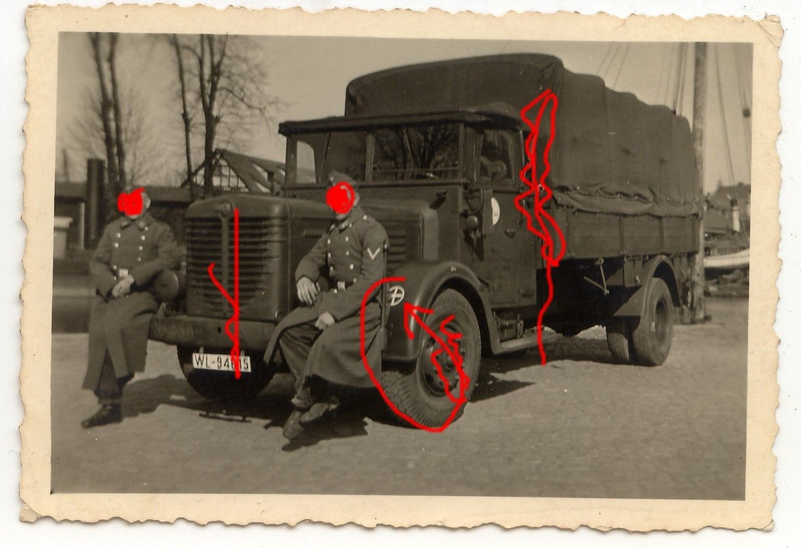 Deutscher LKW Büssing Typ 500 Nummernschild WL -