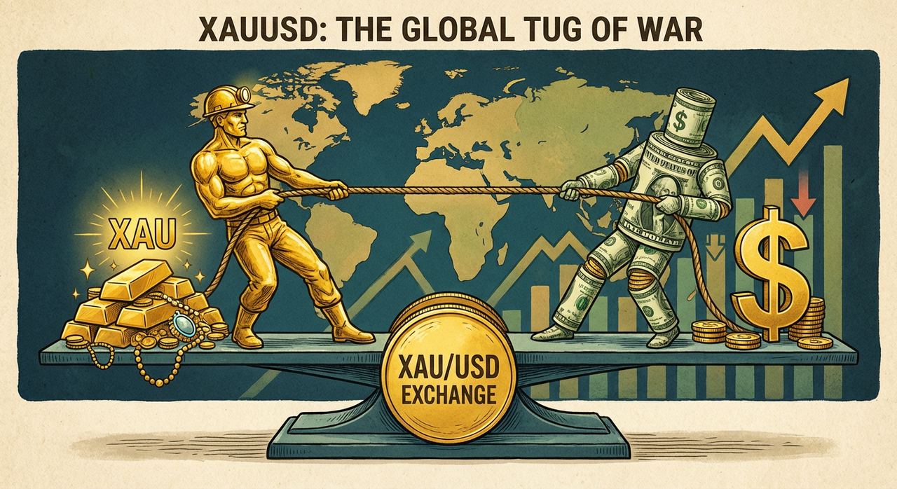 Emas XAU/USD Tembus Rekor sekitar $4.380 Didorong Geopolitik Global