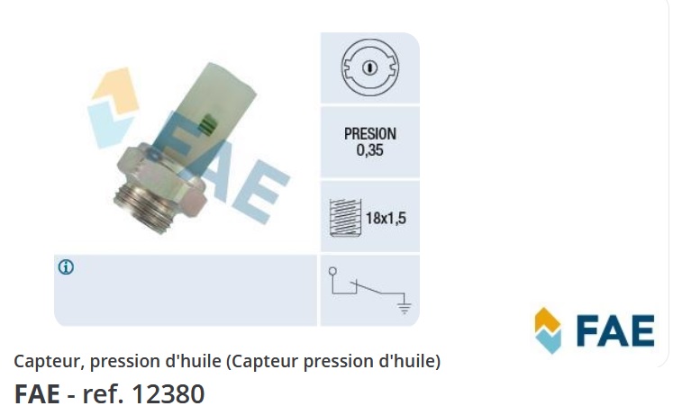 2 Capteur pression huile