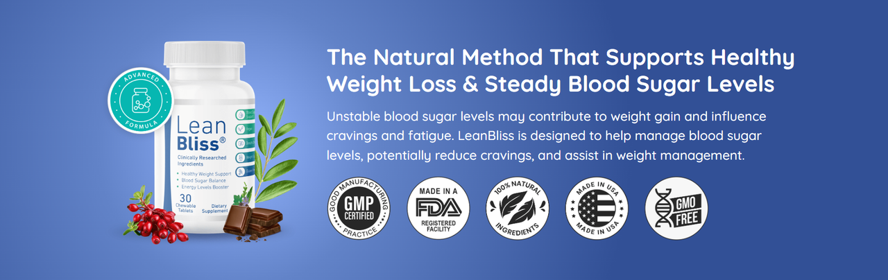 LeanBliss Bottle - Natural Weight Loss Supplement