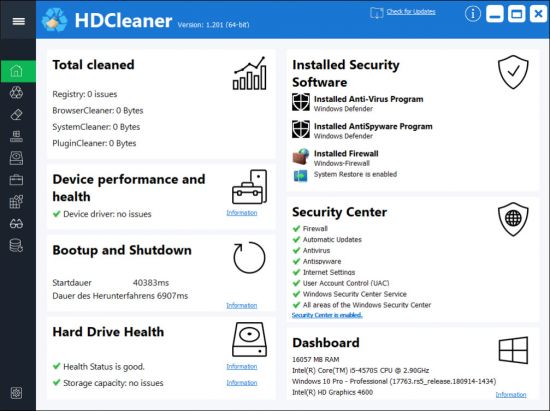 HDCleaner 2.054 Multilingual