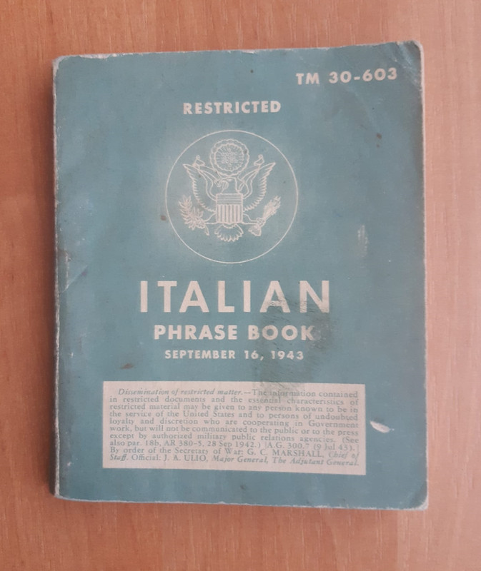 160b - Guia de frases en Italiano (16-09-1943)