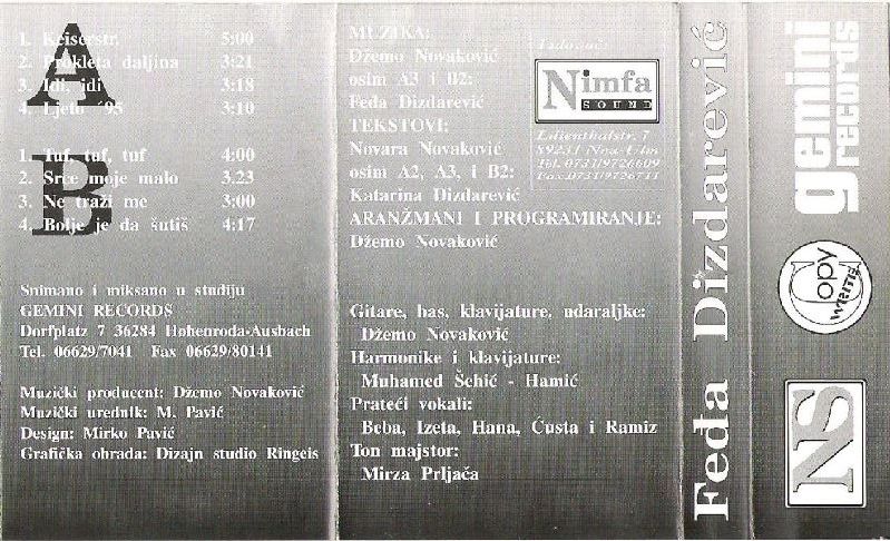 Fedja Dizdarevic 1995 - Kaiserstrase Zadnja