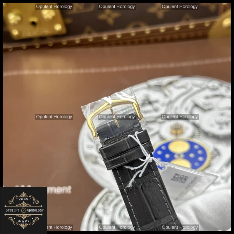 Cartier Tank Louis Automatic 27.8x38.1mm White Dial Gold Plated Gray Leather Strap - Super Clone