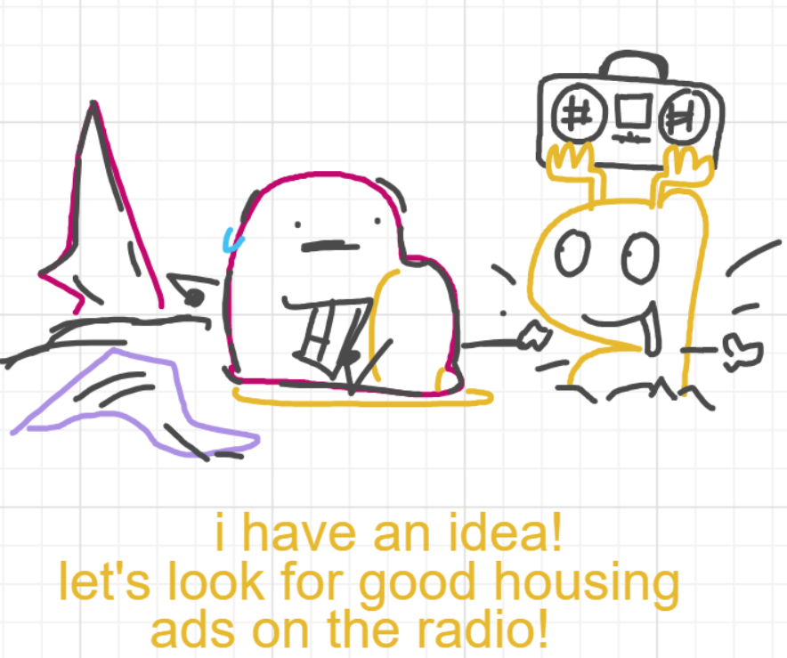 A panel from A Murder On The, episode six of the Board Boards object show by Furretwalk/WalkingFurret.