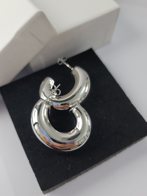 Arete plateado 10