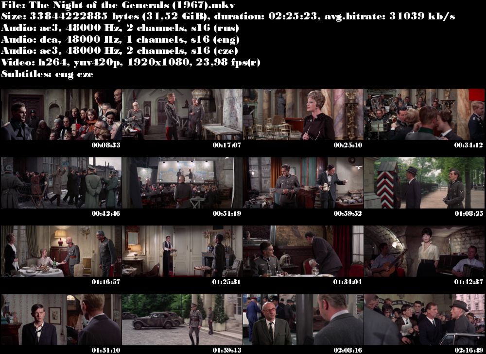 Re: Noc generálů / The Night of the Generals (1967)
