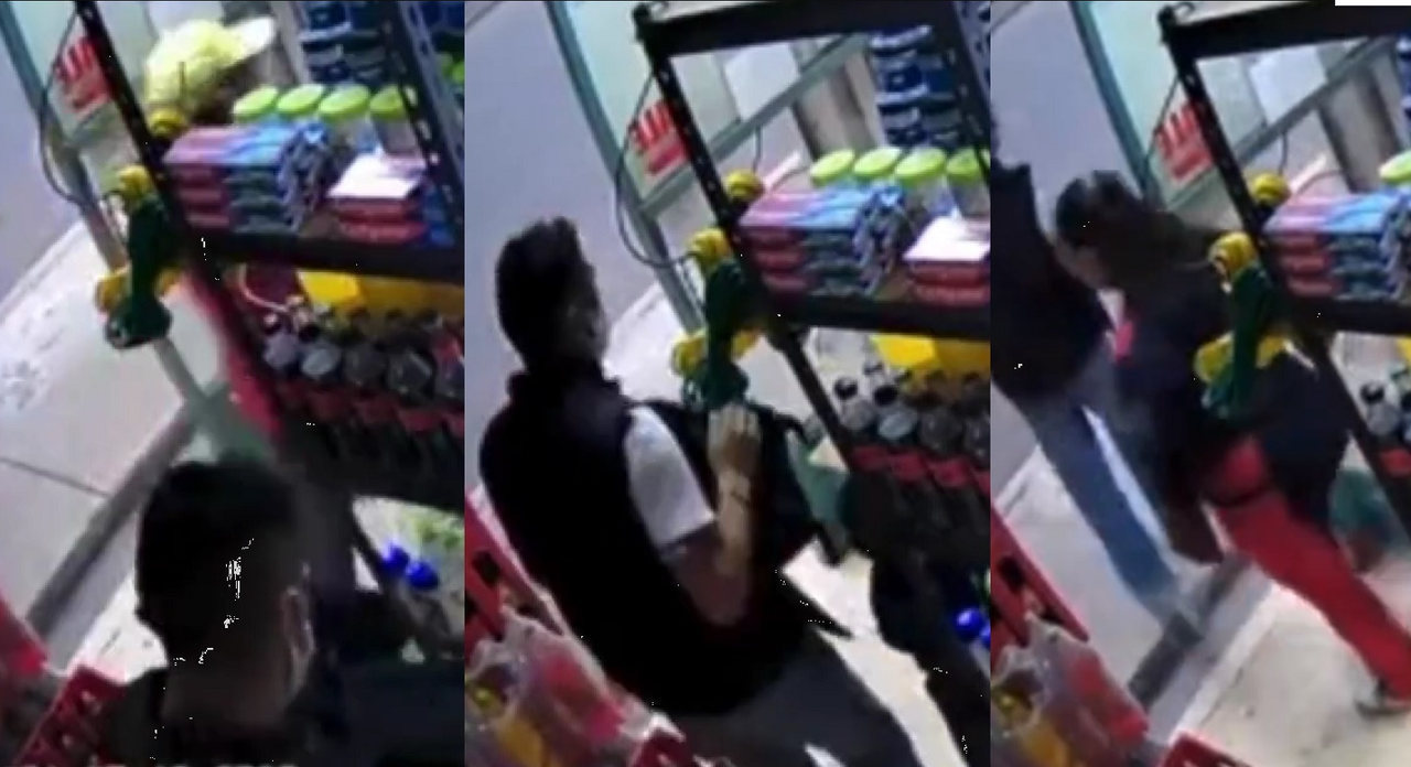 Familia roba sigilosamente una tienda en Edomex, había un niño entre ellos
