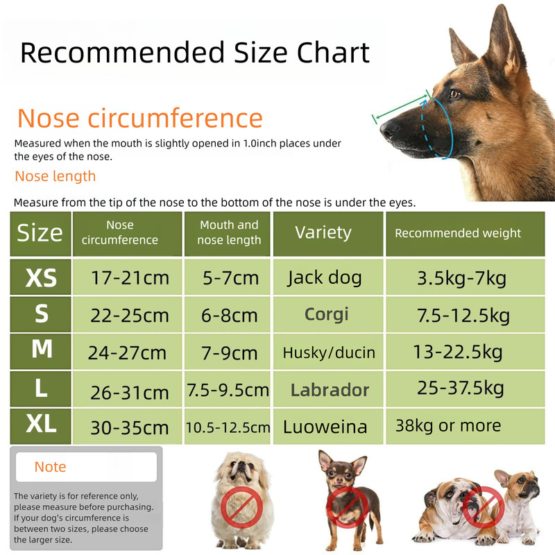 2 Pcs Size L Grey Breathable Mesh Dog Muzzle - Anti-Barking, Biting & Chewing - Adjustable & Comfortable Nylon Muzzle for Dogs