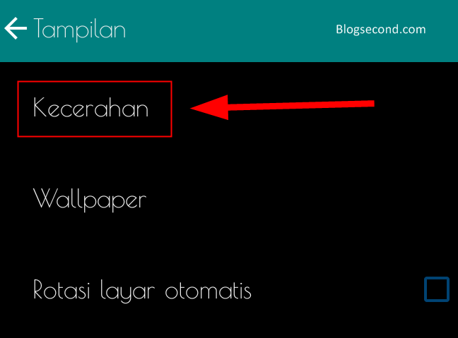 Mengatur Kecerahan Layar pada HP Android