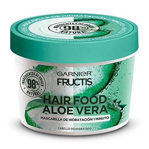 Amazon: Garnier Fructis H5537200 Mascarilla para Cabello Natural Vegana Anti Frizz con Fructis Hair Food, Verde, 350 ml | Planea y Ahorra