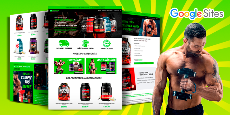 Tema Power Nutrition Google Sites