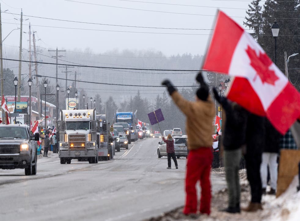 Justin Trudeau denuncia las protestas de camioneros antivacunas en Canadá