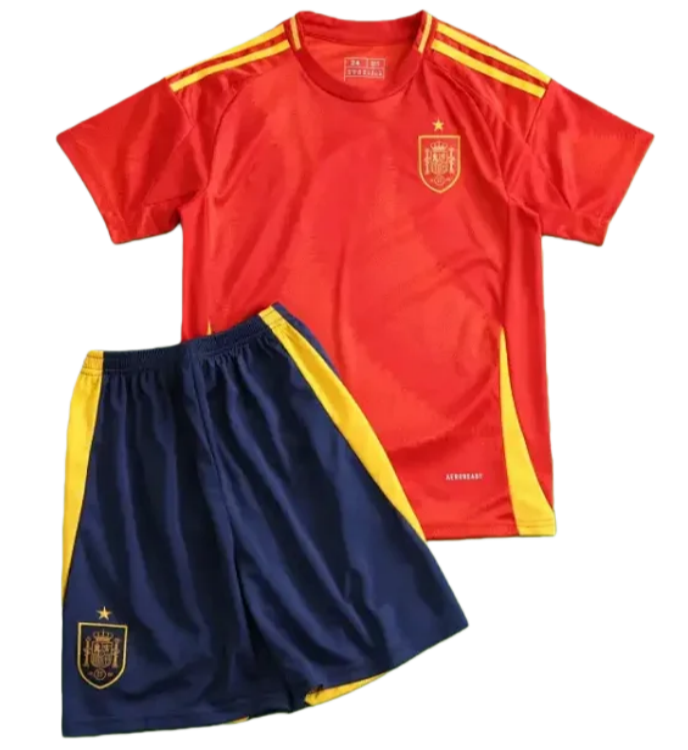 2024 UEFA Spain home Kids kit