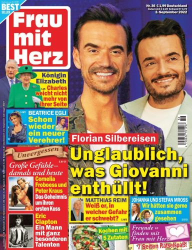 Cover: Frau mit Herz Frauenzeitschrift No 36 vom 03  September 2022