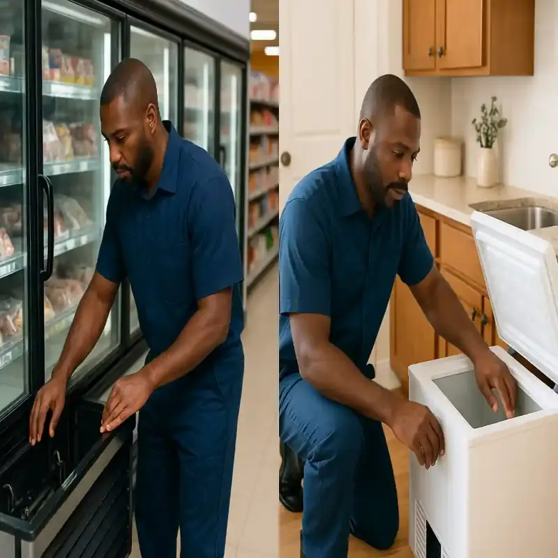 Diferença entre refrigeração comercial e residencial
