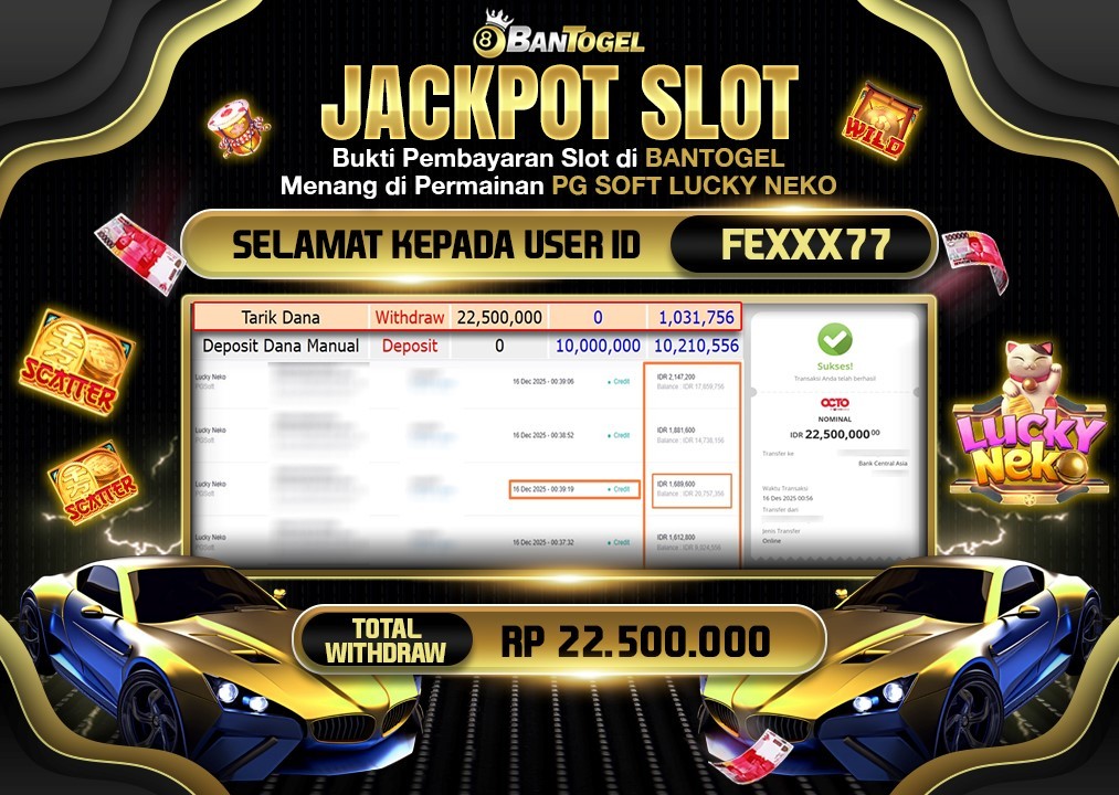 BUKTI JACKPOT LUNAS BANTOGEL