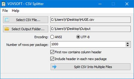 VovSoft CSV Splitter 1.6 Portable