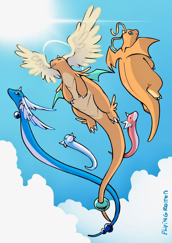 dragonite-dragonair-dratini-and-mega-dra