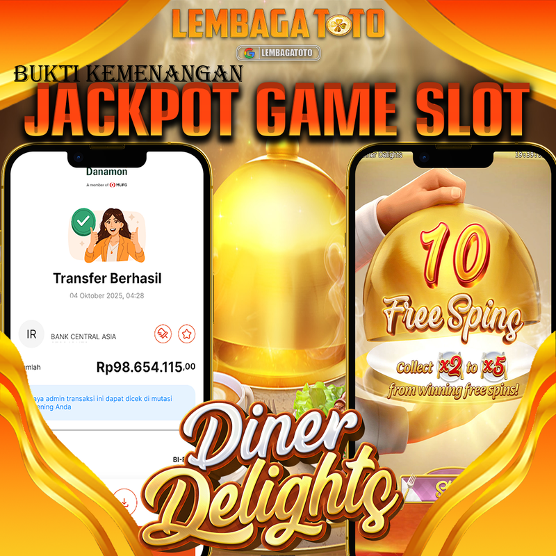 BUKTI JACKPOT 05 OCTOBER LEMBAGATOTO DINER DELIGHTS Rp.98.654.115,- LUNAS