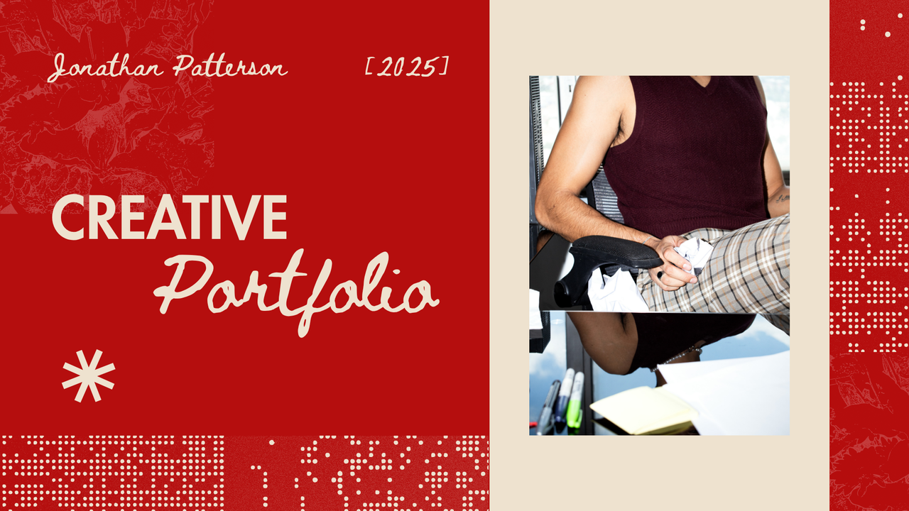 Red and Beige Modern Creative Portfolio Online Portfolio