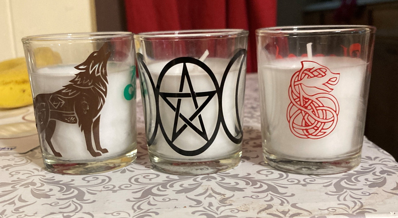 handcrafted votive candle holder