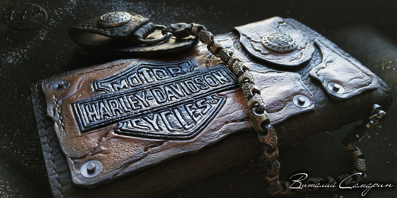 кошелек мото ХД цепь3