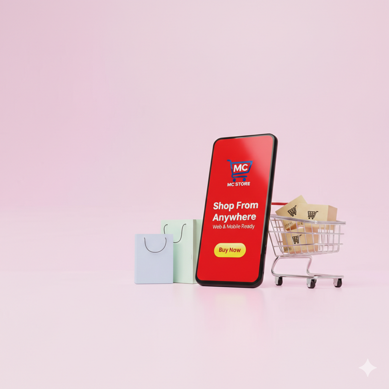 Shop from anywhere – mobile and web