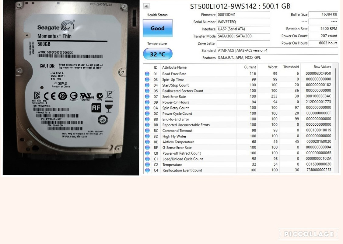 2Seagate 500GB