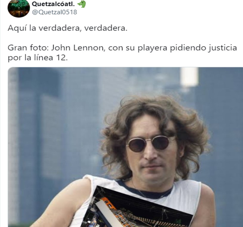 Marcelo Ebrard publica foto falsa de John Lennon y le llueven críticas