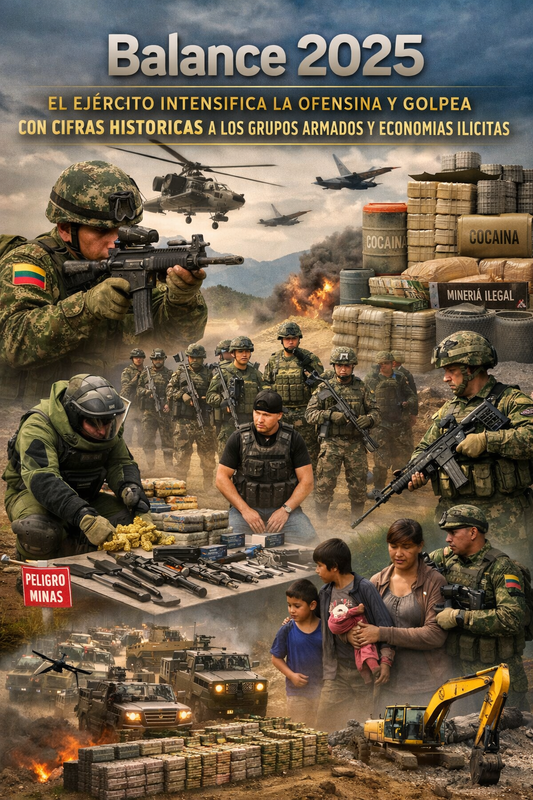 El Ejército de Colombia presenta sus resultados operacionales de 2025