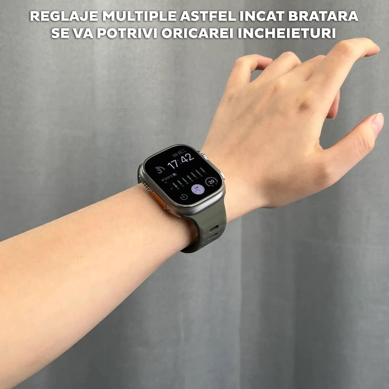 waterproof apple watch silicone band dark green 6 copy