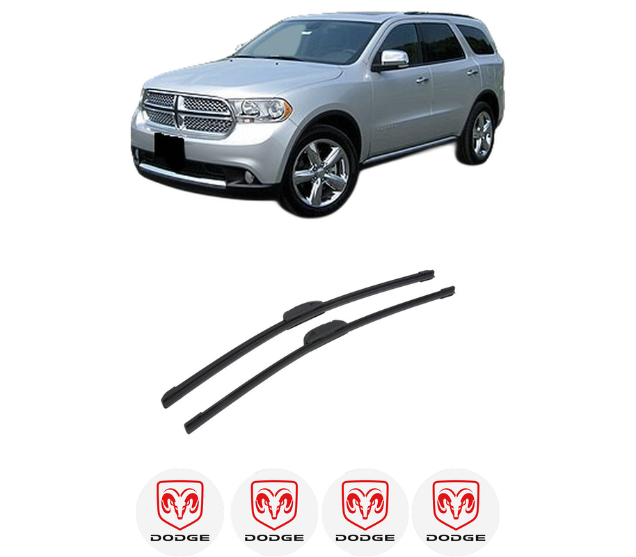 Set stergatoare auto DODGE DURANGO (WD) din 2011, pentru parbriz auto, 2 bucati, Bosch Aerotwin Retrofit, din cauciuc siliconat rezistent, 4 Stickere Auto DODGE