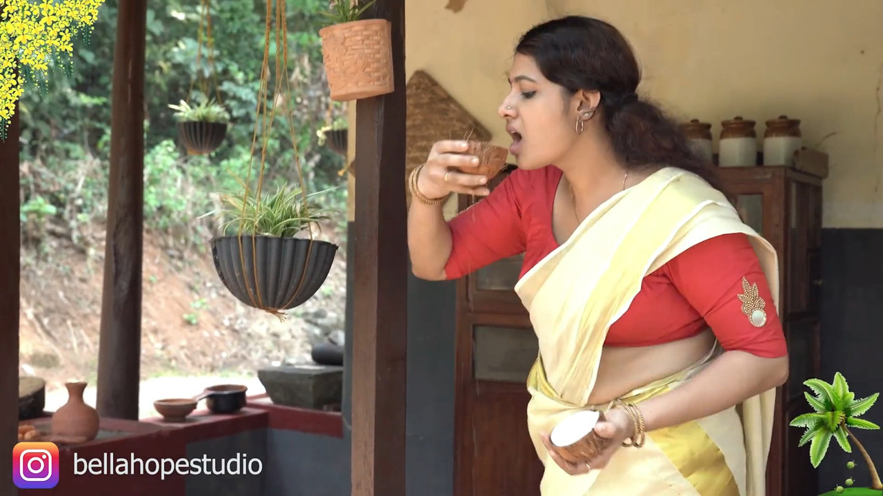 Curvy Beautiful Malyali Lady Sexy Big Boobs and Tummy in Kerala Saree.mkv_snapshot_00.15.815