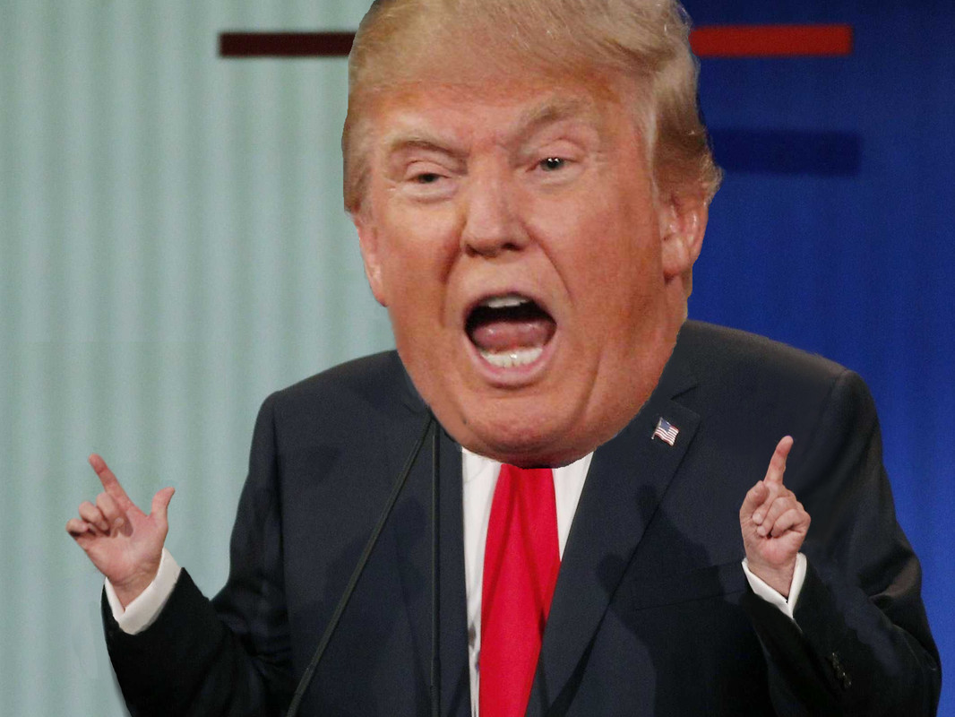 trump big head